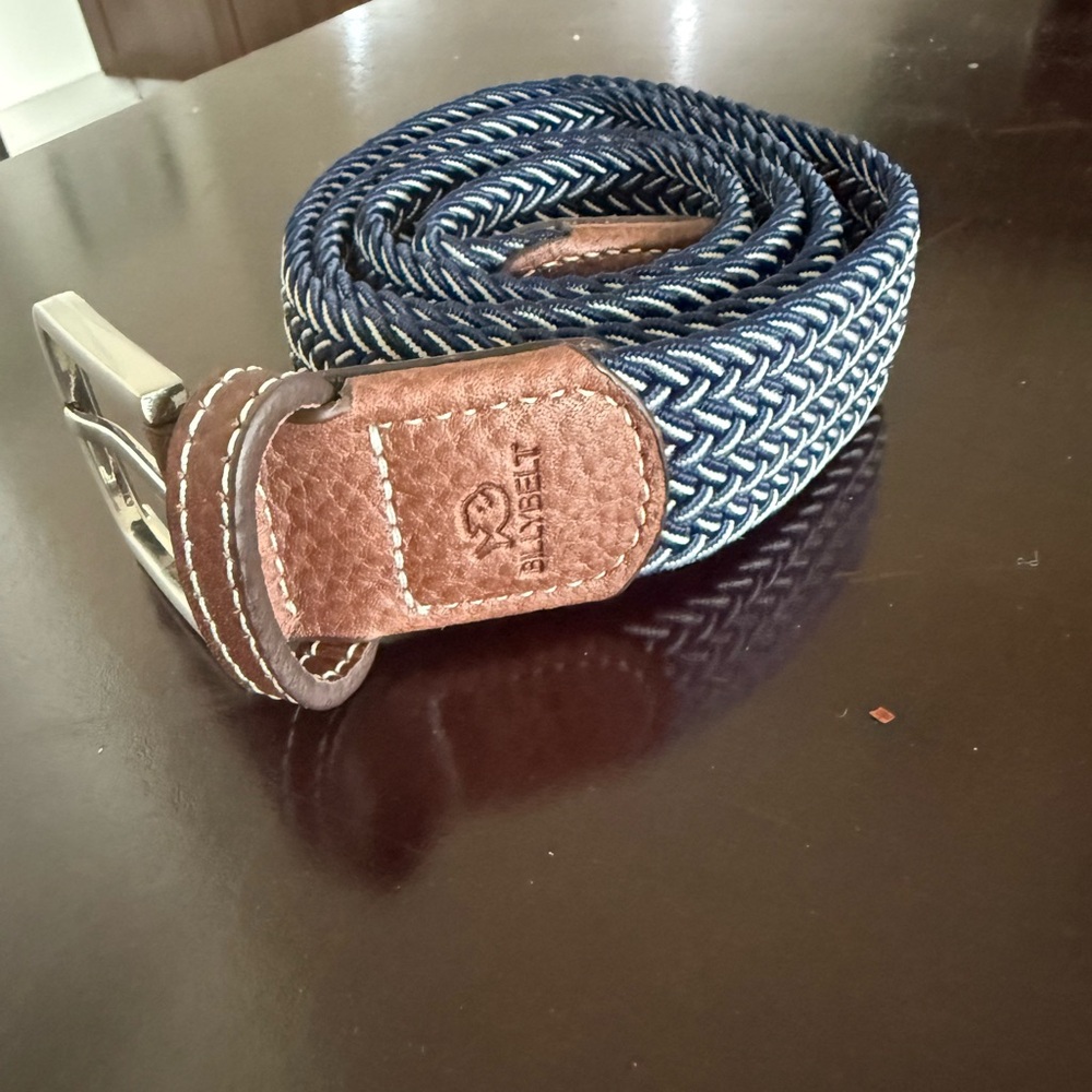 Braided Blue and Brown Belt